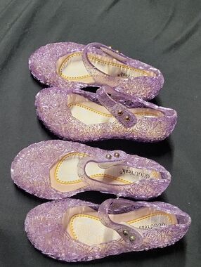 GUGUYeah Girls' Sparkle Jelly Dress Shoes - Lavender